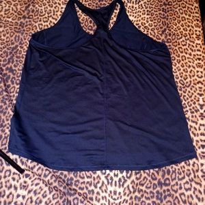 4X black athletic tank top. By Chapion duo dry.